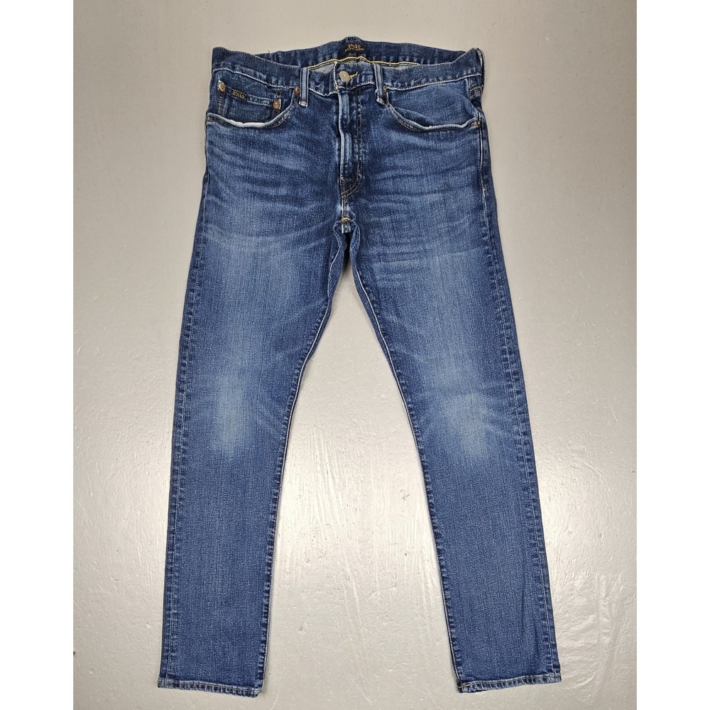 Polo by Ralph Lauren Slim Straight Men's Jeans - Blue Denim